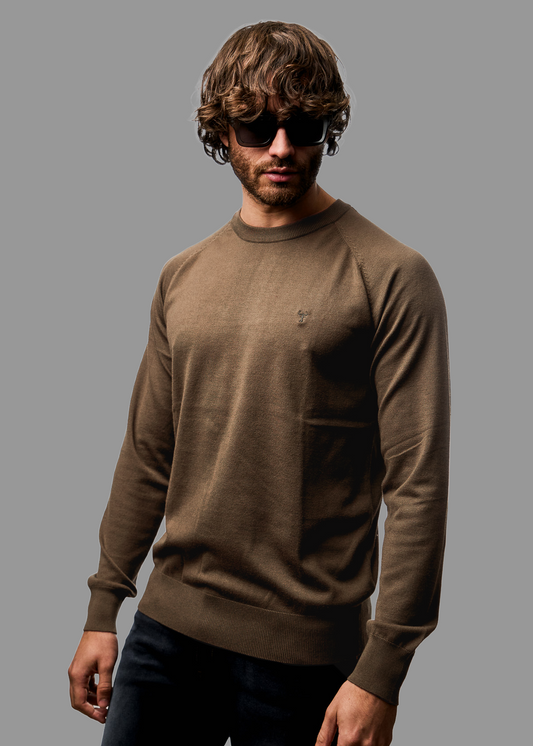 Sweater LECLERC Tostado · Slim Fit