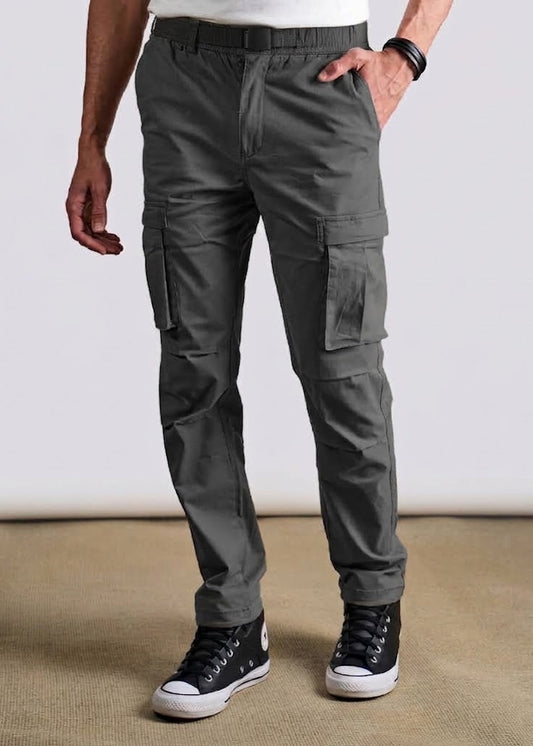 Pantalón Cargo Hell · Gris Slim Fit