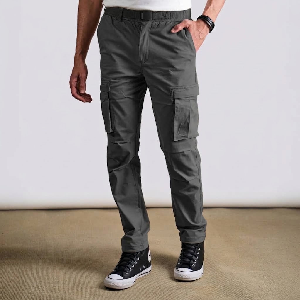 Pantalón Cargo Hell · Gris Slim Fit