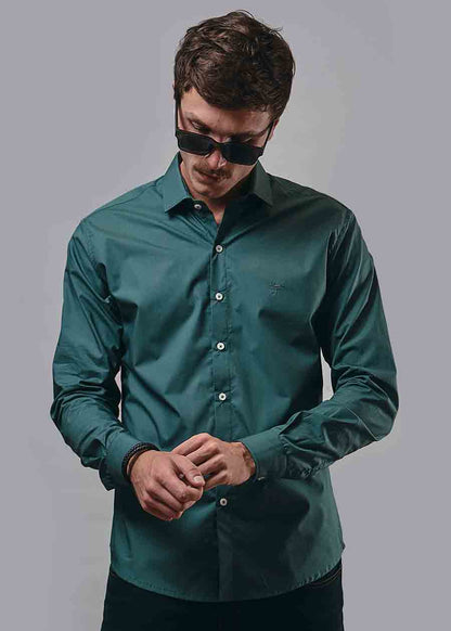 Camisa Cliff Petroleo · Regular Fit