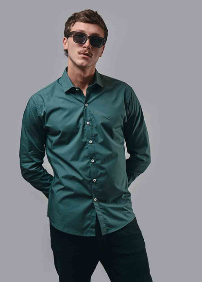 Camisa Cliff Petroleo · Regular Fit