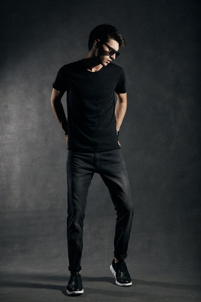 Remera Fox con bolsillo · Flame