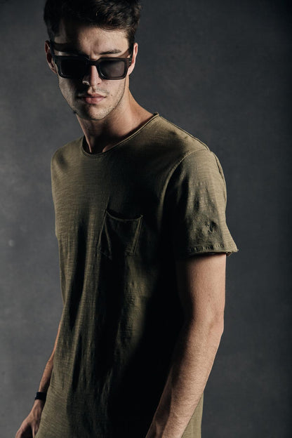 Remera Fox con bolsillo · Flame